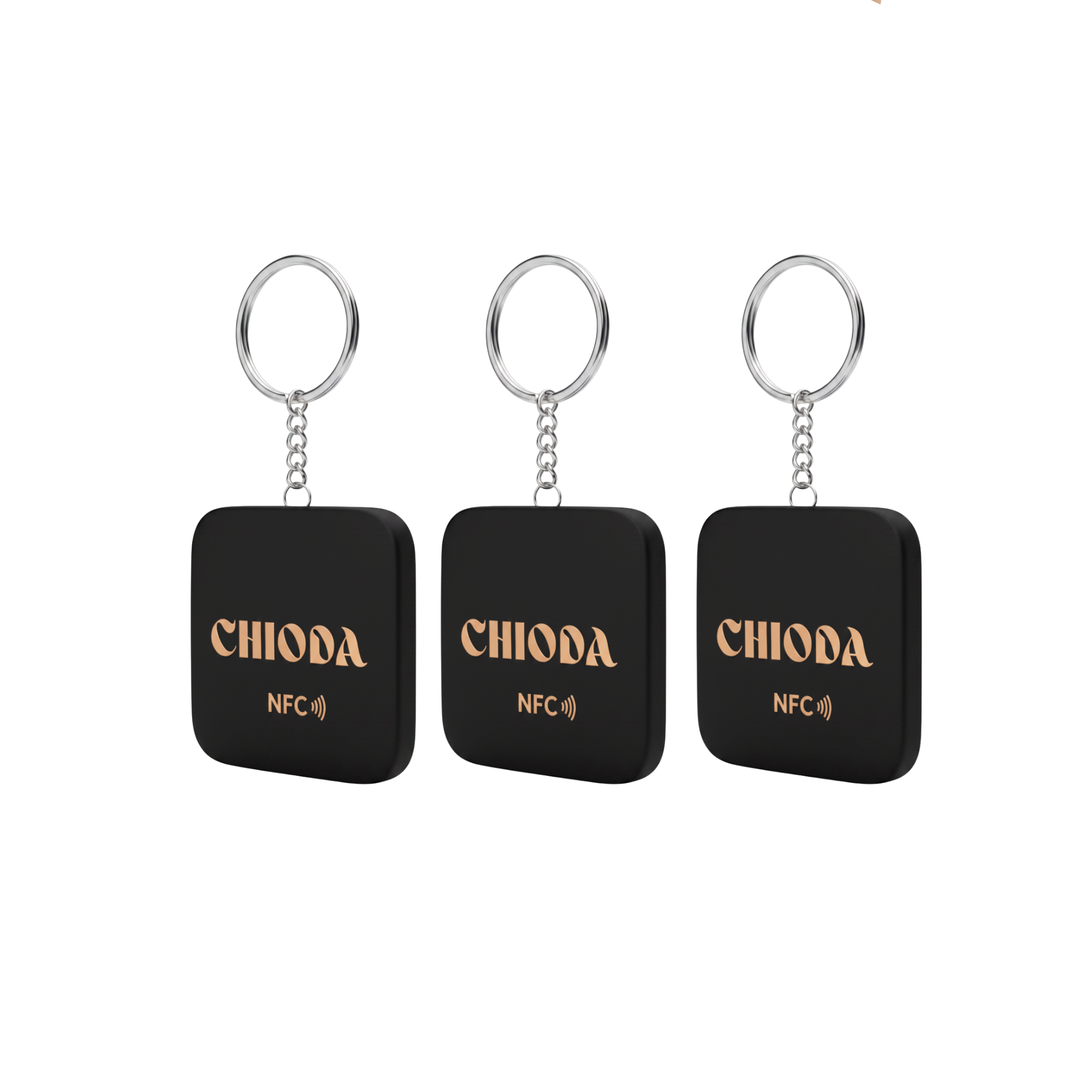 Chioda.TAP Set 1/3/6 Portachiavi NFC che Trasforma il Tuo Biglietto da Visita