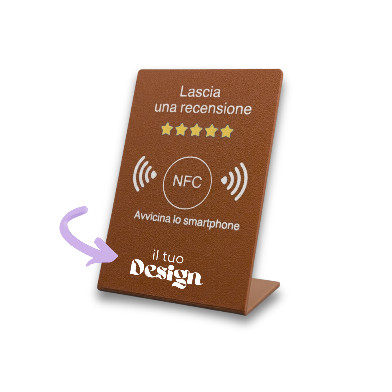 Chioda.TAP Espositore per Recensioni NFC per aumentare Recensioni su Google, TripAdvisor, Trustpilot  Android e IOS