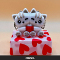 Confezione regalo + portachiavi coppia gattini