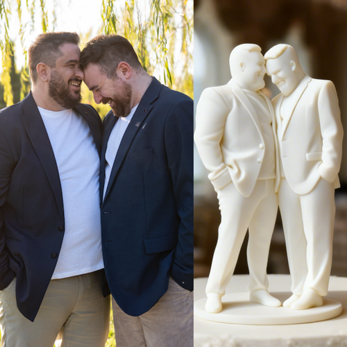 Cake Topper 3D Personalizzato con Foto