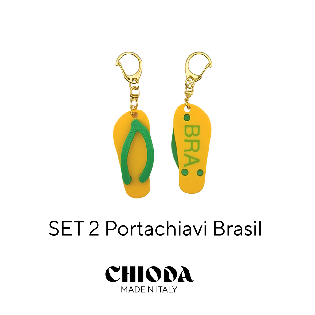 Portachiavi infradito Brasile Souvenir Set 1/2/3/6