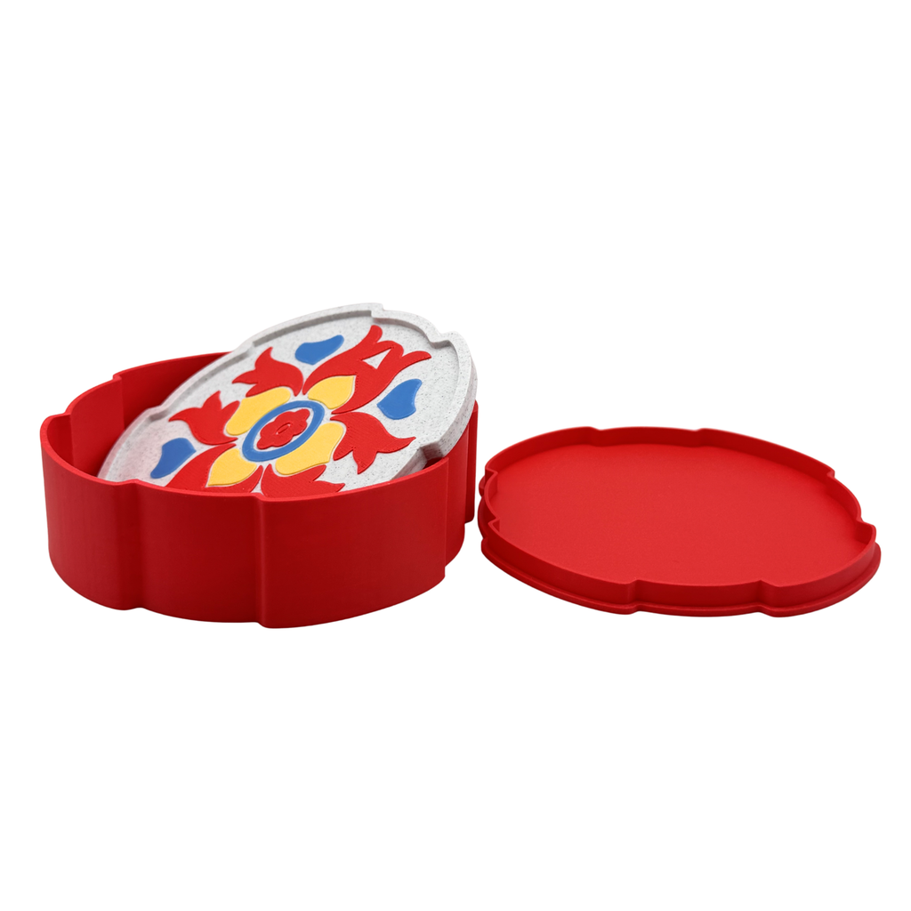 Set 4 sottobicchieri Teormina design by Chioda Made in Italy