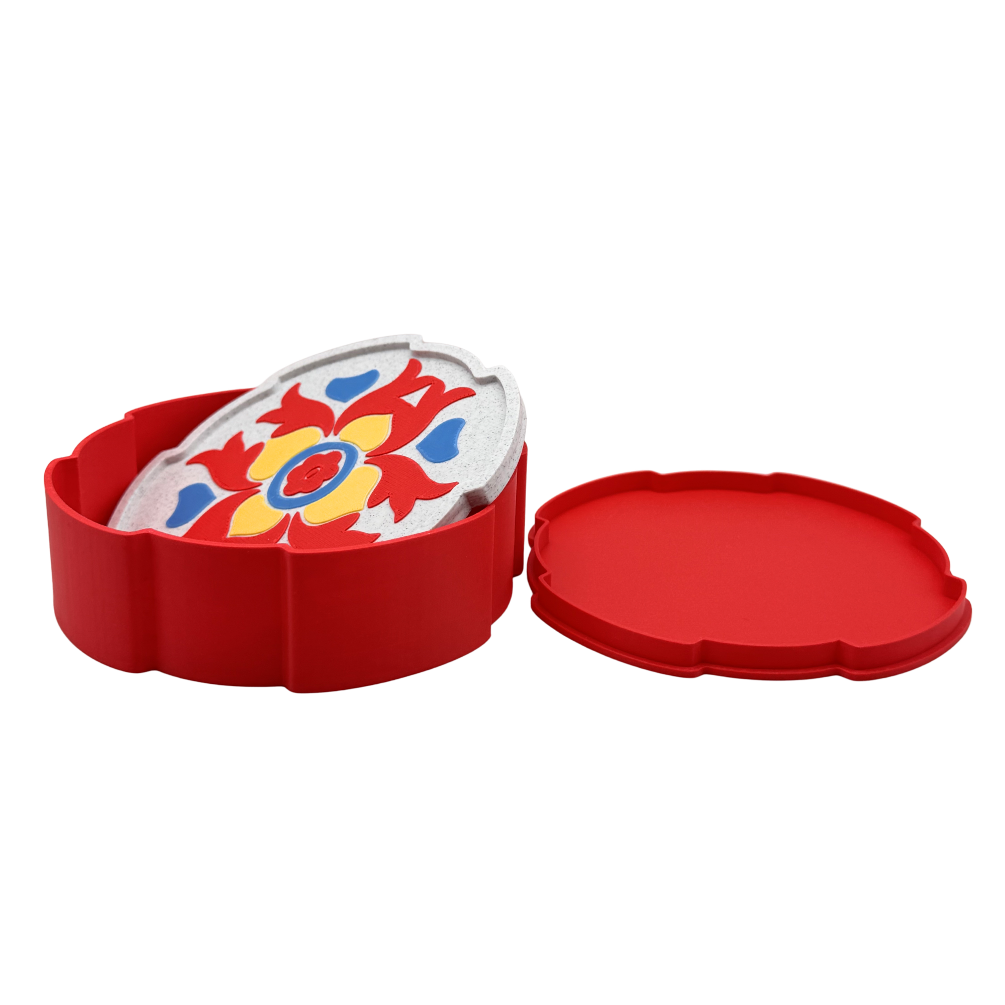 Set 4 sottobicchieri Teormina design by Chioda Made in Italy