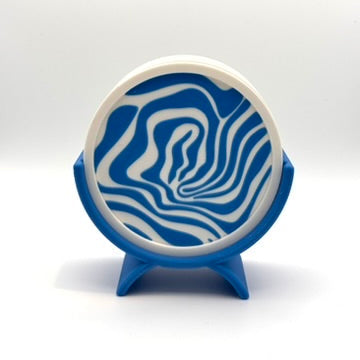 Sottobicchieri BLU.CAPRI by Chioda – Set 4 pz Ø10 cm Made in Italy