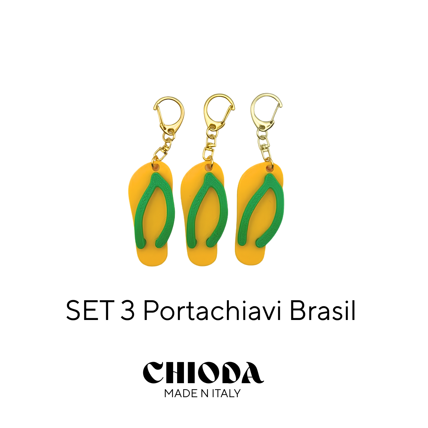 Portachiavi infradito Brasile Souvenir Set 1/2/3/6