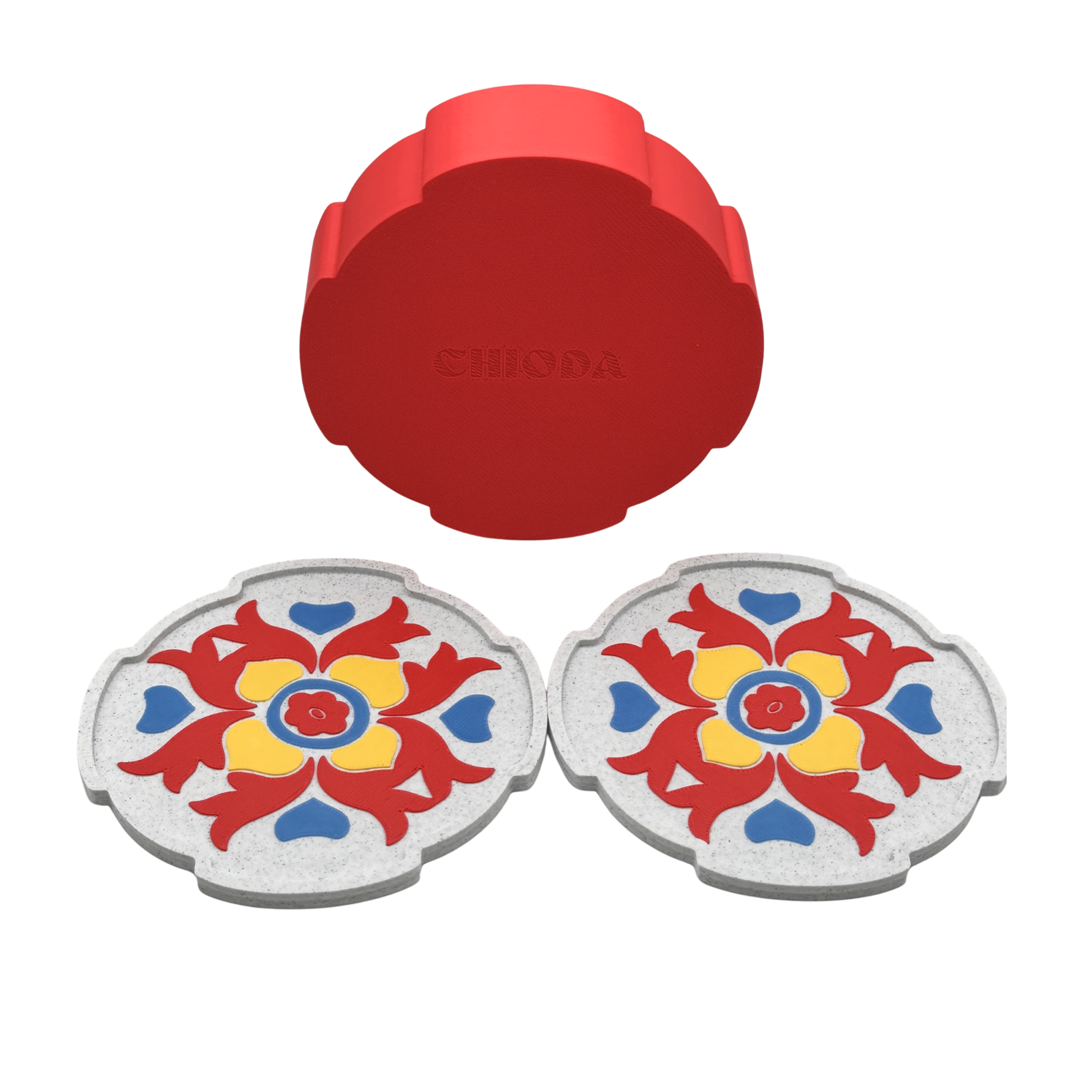 Set 4 sottobicchieri Teormina design by Chioda Made in Italy