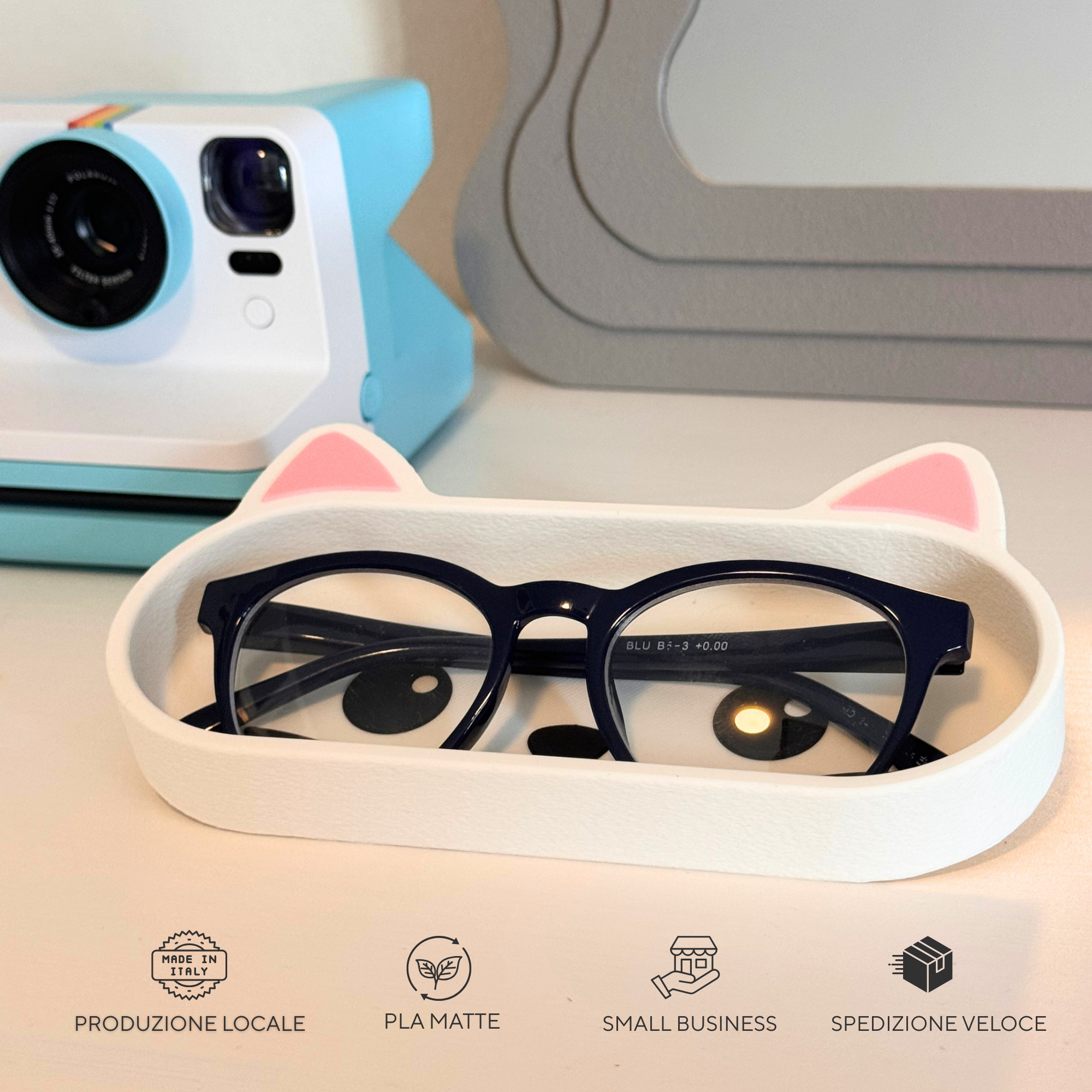 Portaocchiali Svuotatasche Kawaii Animali | scatola regalo | Chioda Design
