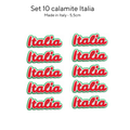 Calamite Italia Tricolore – Magneti da Frigo Verde Bianco Rosso con Scritta "Italia" Elegante | Design Esclusivo Chioda – Set da 10 o 20 Pezzi