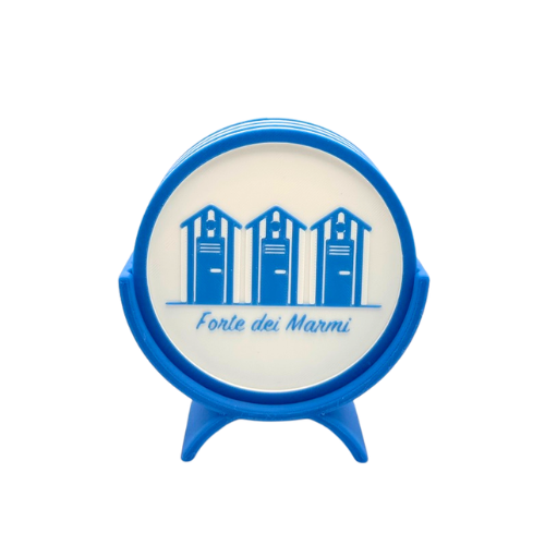 Set 4pz Sottobicchieri Ø10cm Forte dei Marmi + supporto elegante a tema pesciolini by Chioda – Made in Italy (Cópia) (Cópia)