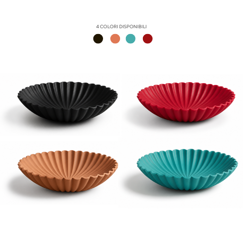 Ciotola Wave Chioda Design Onde | Centrotavola | 4 colori | 3 misure