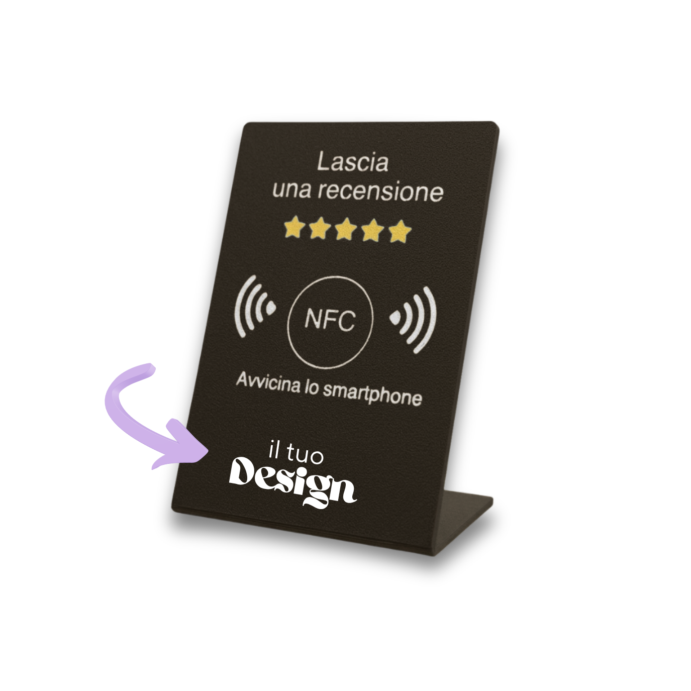 Chioda.TAP Espositore per Recensioni NFC per aumentare Recensioni su Google, TripAdvisor, Trustpilot  Android e IOS