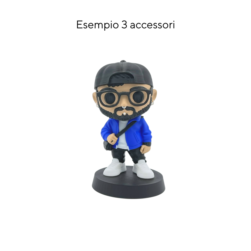 Chioda.Pop – Statuina Personalizzata stile Chibi/Funko | Miniatura Cartoon su Misura | Idea Regalo Unica | Design Artigianale