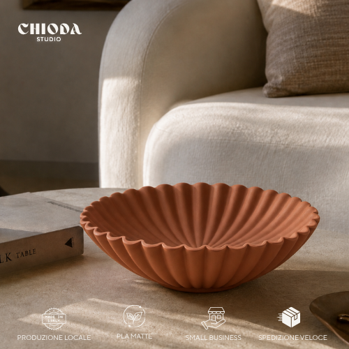 Ciotola Wave Chioda Design Onde | Centrotavola | 4 colori | 3 misure