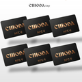 CHIODA.TAP:  Set 6/12 Tessere da Visita NFC Personalizzato con Logo, Tessera Contactless Programmabile, Social & vCard, Design Moderno 100% Made in Italy