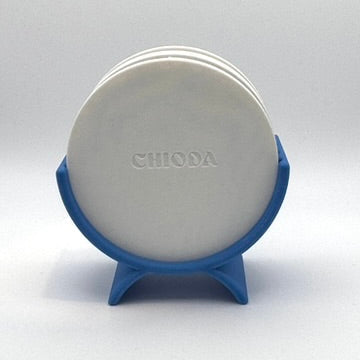Sottobicchieri BLU.CAPRI by Chioda – Set 4 pz Ø10 cm Made in Italy