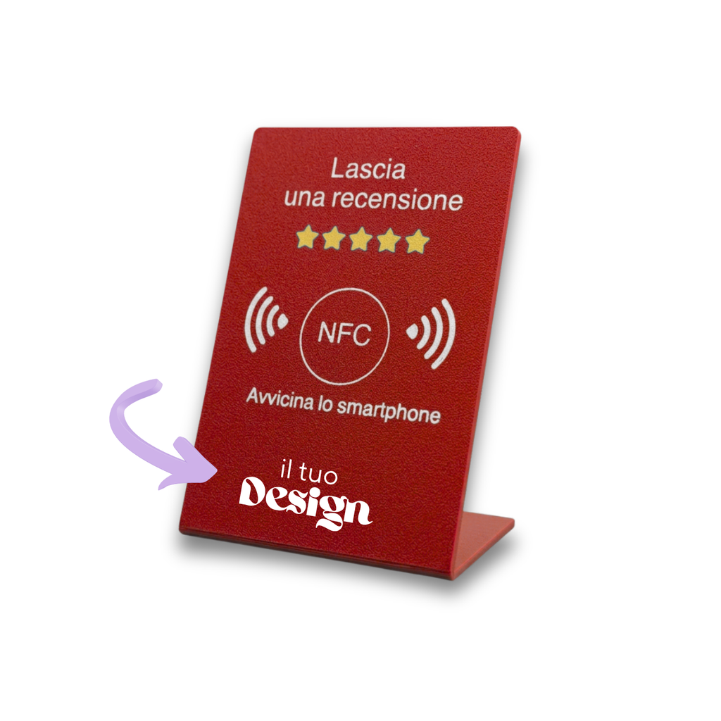 Chioda.TAP Espositore per Recensioni NFC per aumentare Recensioni su Google, TripAdvisor, Trustpilot  Android e IOS