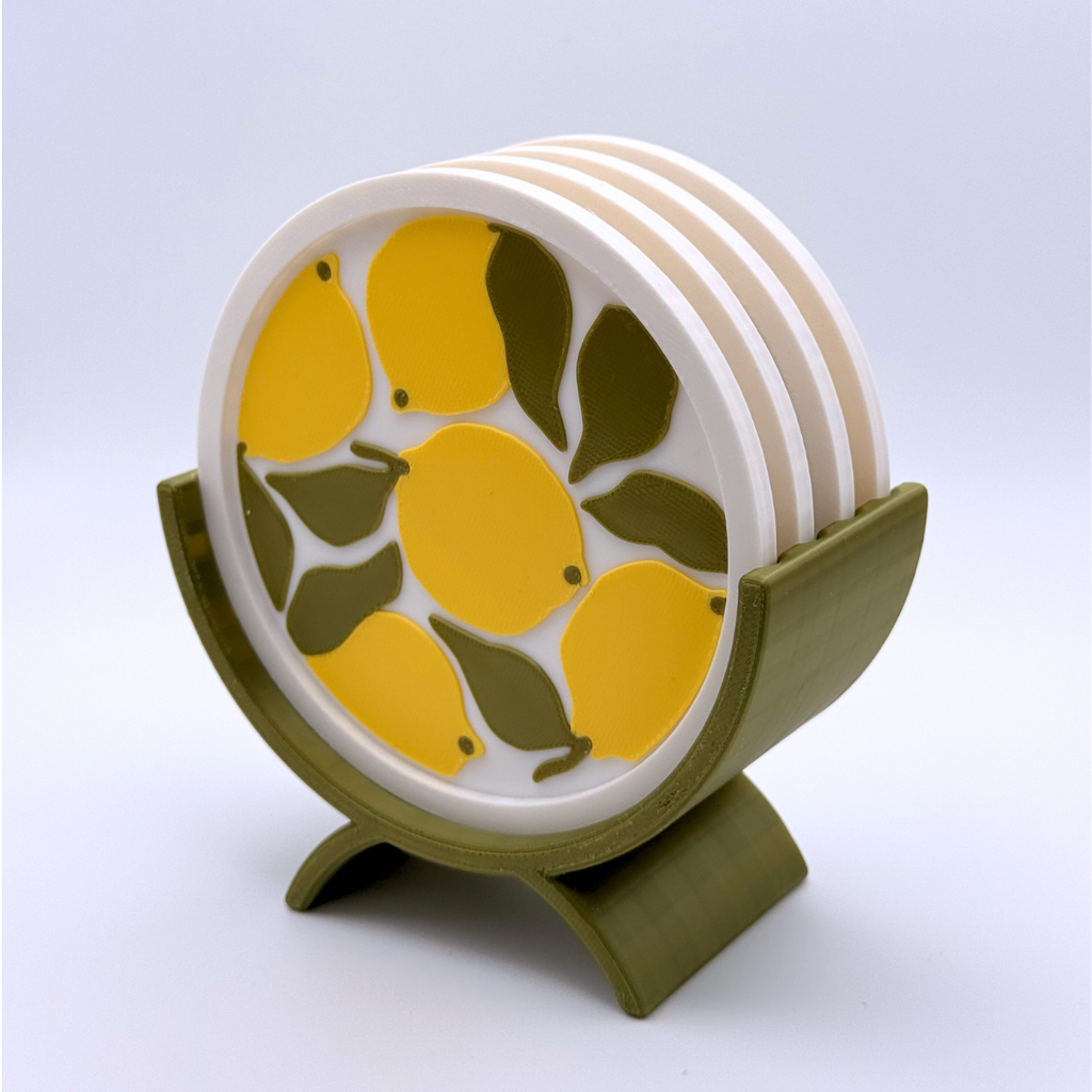 Sottobicchieri Limone – Set 4 pz Ø10 cm