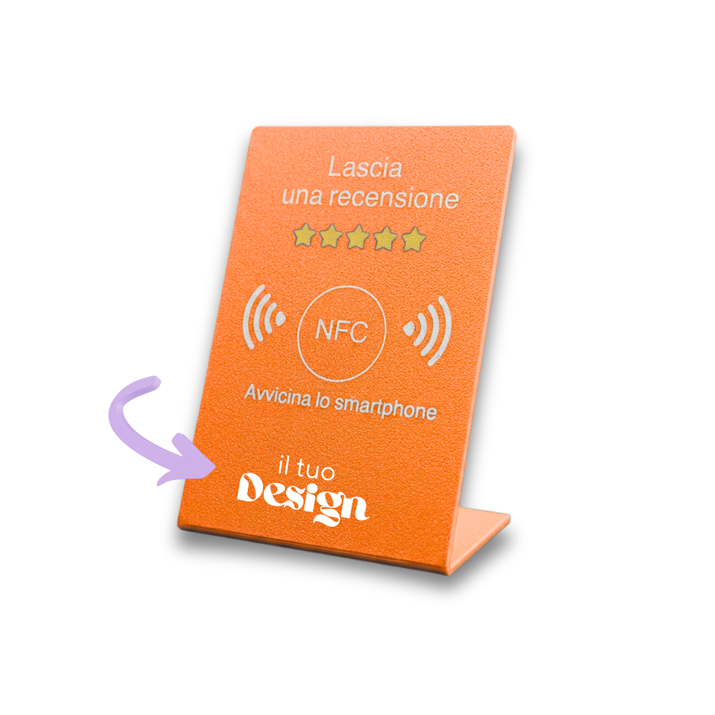 Chioda.TAP Espositore per Recensioni NFC per aumentare Recensioni su Google, TripAdvisor, Trustpilot  Android e IOS