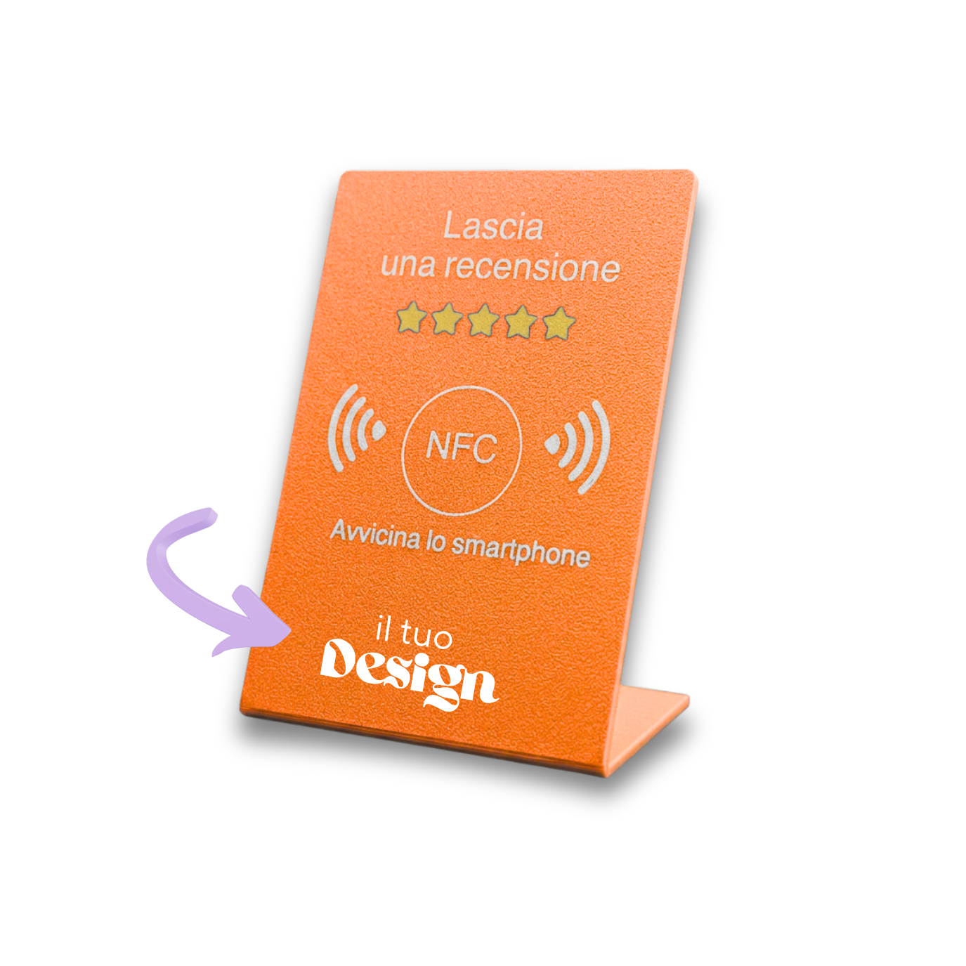 Chioda.TAP Espositore per Recensioni NFC per aumentare Recensioni su Google, TripAdvisor, Trustpilot  Android e IOS