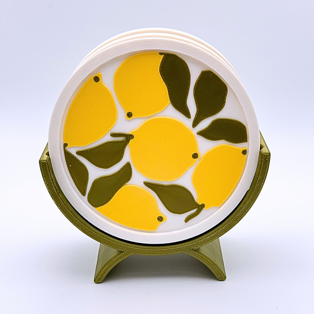 Sottobicchieri Limone – Set 4 pz Ø10 cm