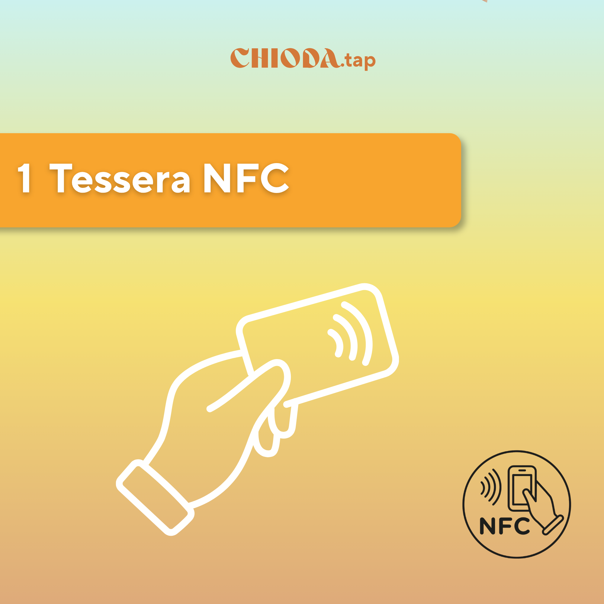 Chioda.TAP - tessera personalizzabile con tag NFC