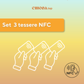 Chioda.TAP - Set 3 tessere personalizzabile con tag NFC