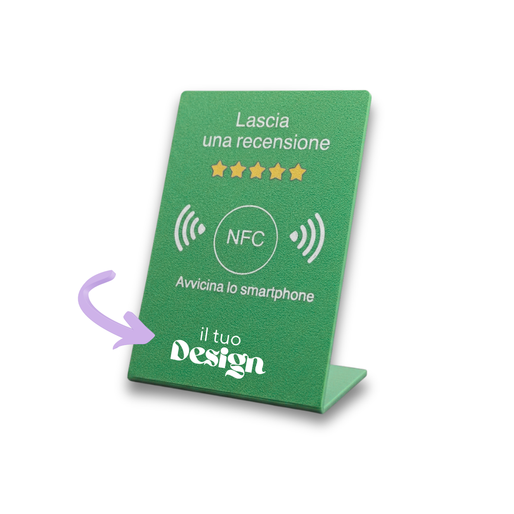 Chioda.TAP Espositore per Recensioni NFC per aumentare Recensioni su Google, TripAdvisor, Trustpilot  Android e IOS