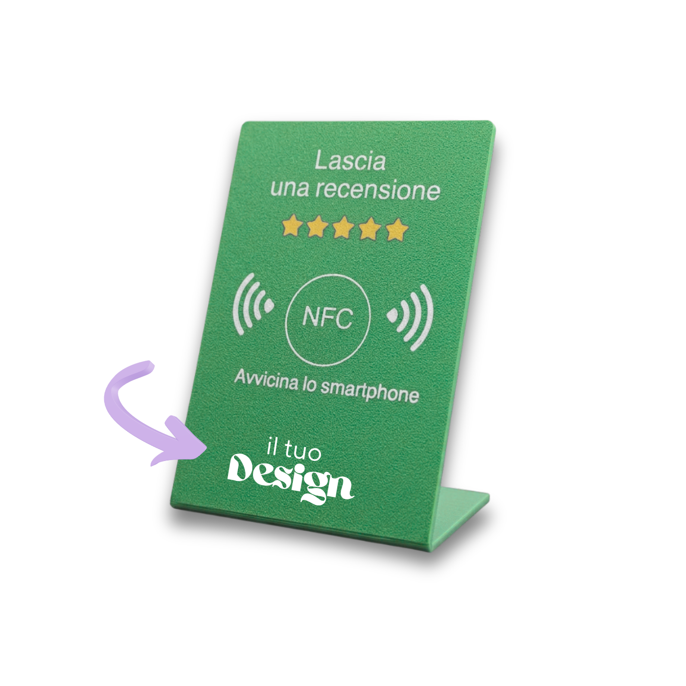 Chioda.TAP Espositore per Recensioni NFC per aumentare Recensioni su Google, TripAdvisor, Trustpilot  Android e IOS