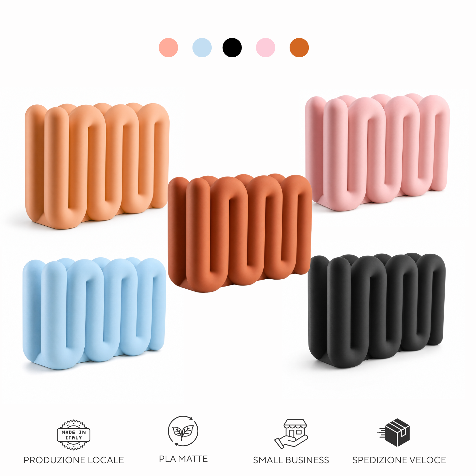 Chioda.wave Supporto Notebook e Tablet | 5 colori - Made in Italy