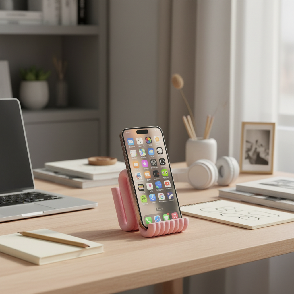 Supporto Cellulare Design Wave Matte | MagSafe | 6 Colori | Made in Italy