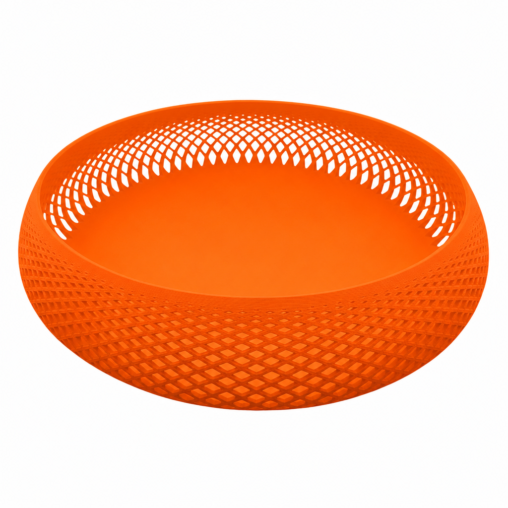 Centrotavola Design Geometrico 18/23cm – Fruttiera Moderna e Svuotatasche | Multiuso | Disponibile in Più Colori | Design Chioda Toscana