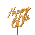 Topper 3D Personalizzato + Nome | Torta Compleanno Oro Glitterato| Chioda Studio