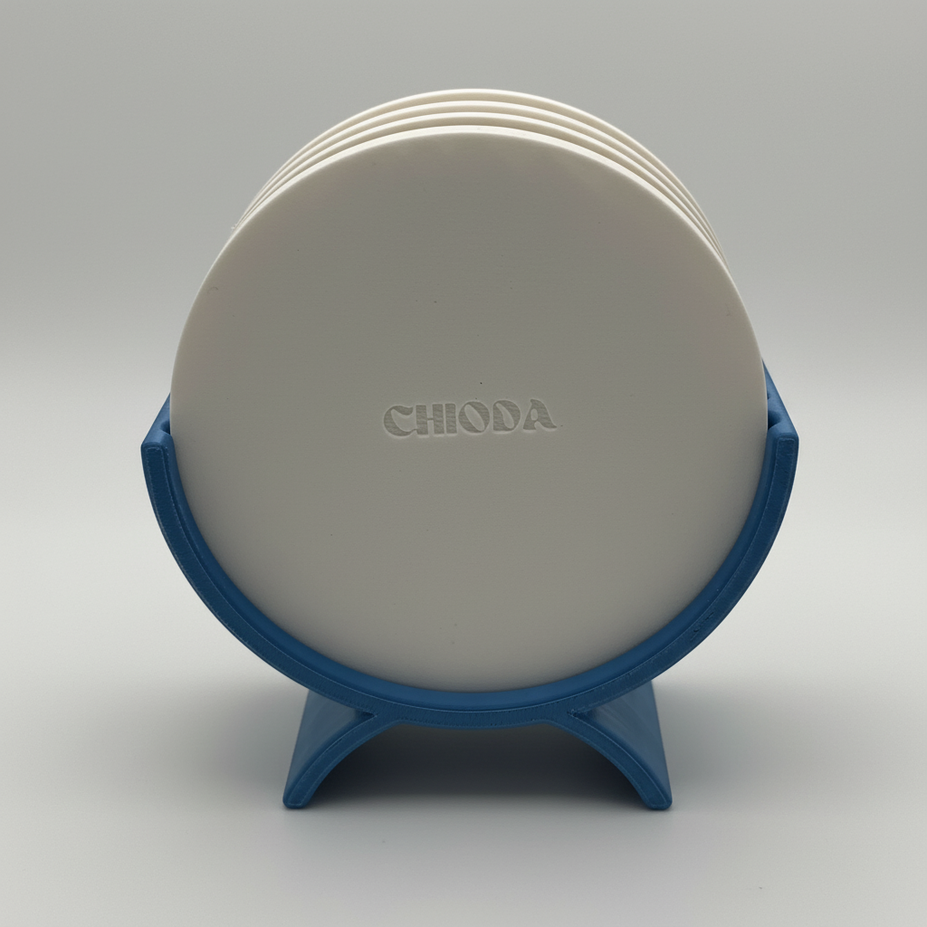 Sottobicchieri BLU.CAPRI by Chioda – Set 4 pz Ø10 cm Made in Italy