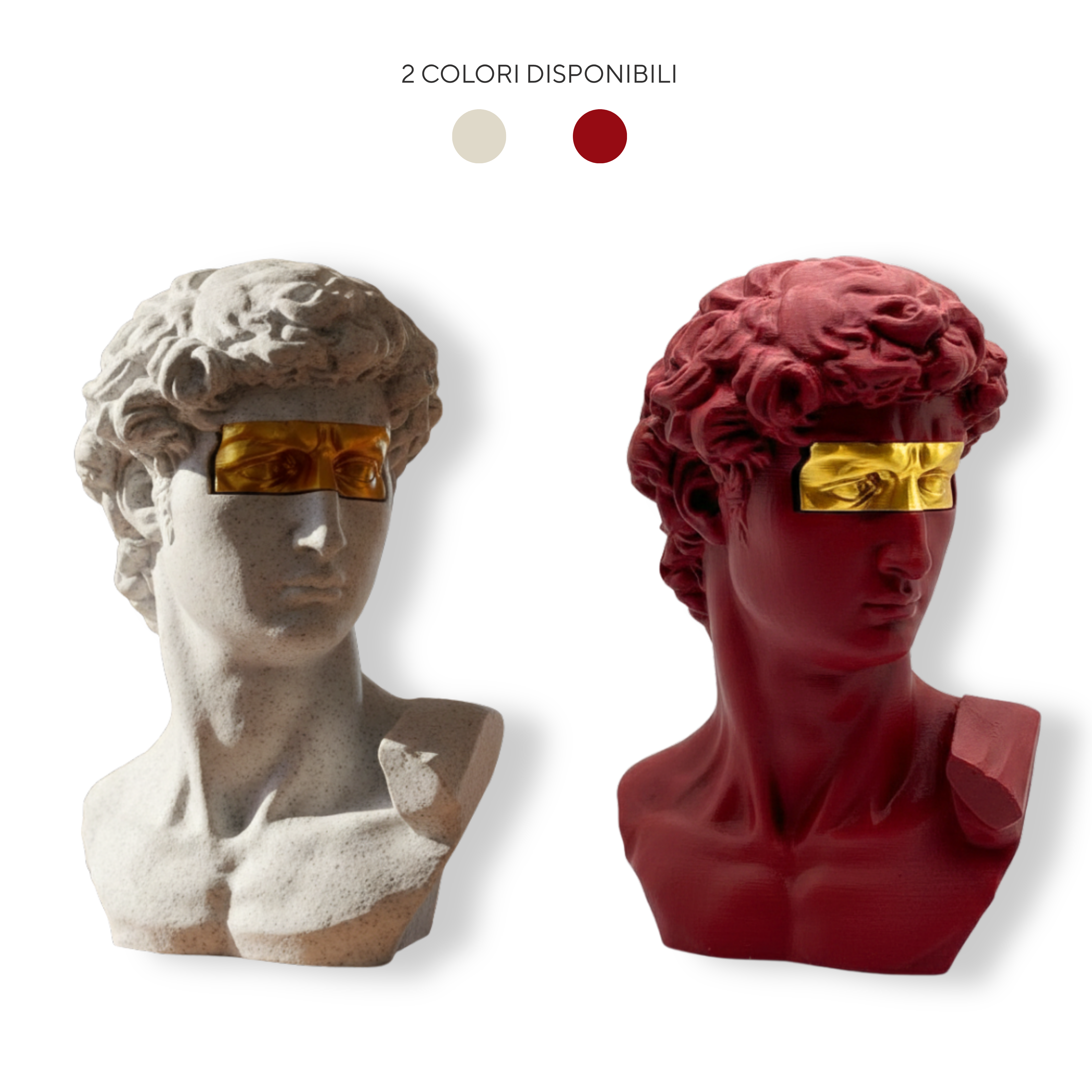 Busto Davide di Michelangelo Pop Art 15 o 25cm H | Chioda Studio