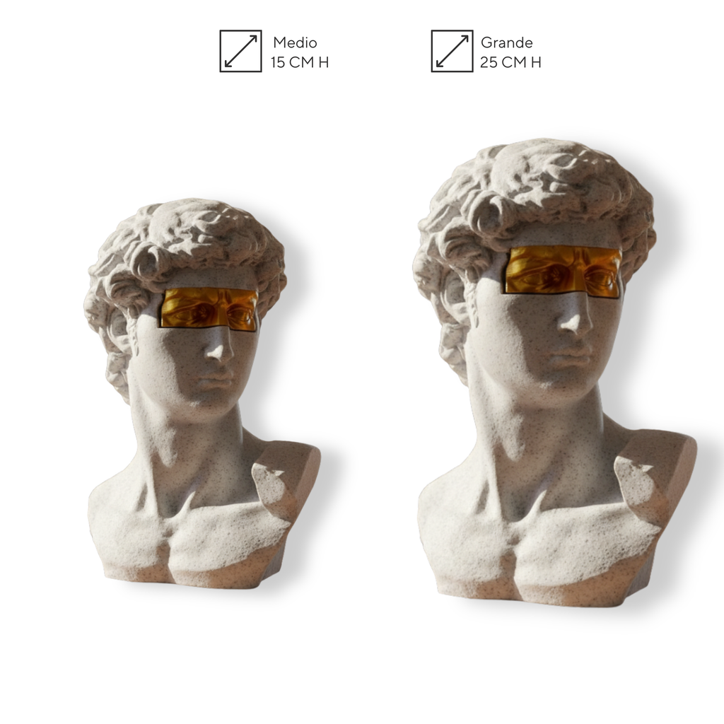 Busto Davide di Michelangelo Pop Art 15 o 25cm H | Chioda Studio