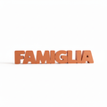 Scritta FAMIGLIA Decorativa 3D | Matte | Made in Italy