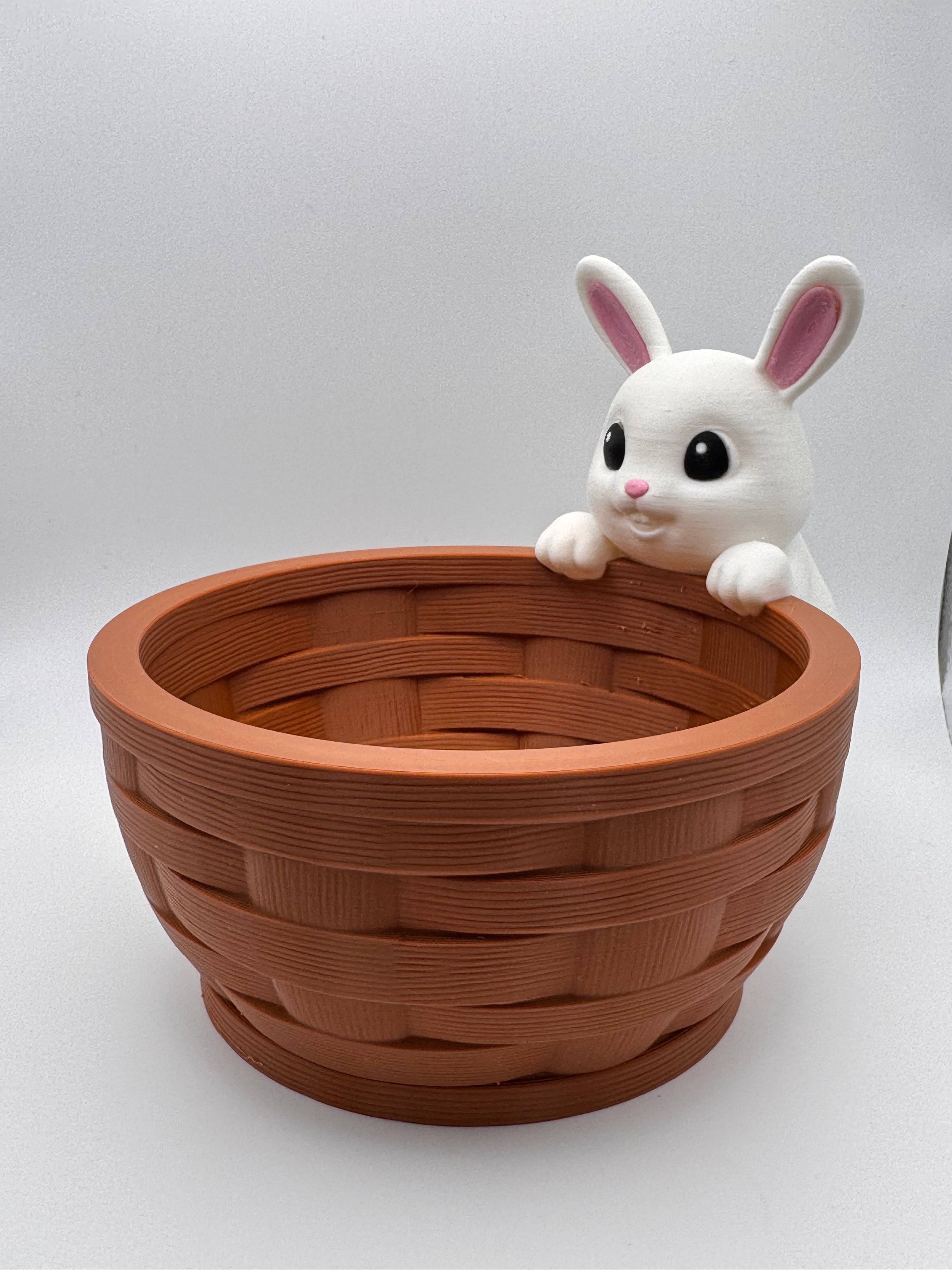 Cestino con coniglietto 14cm