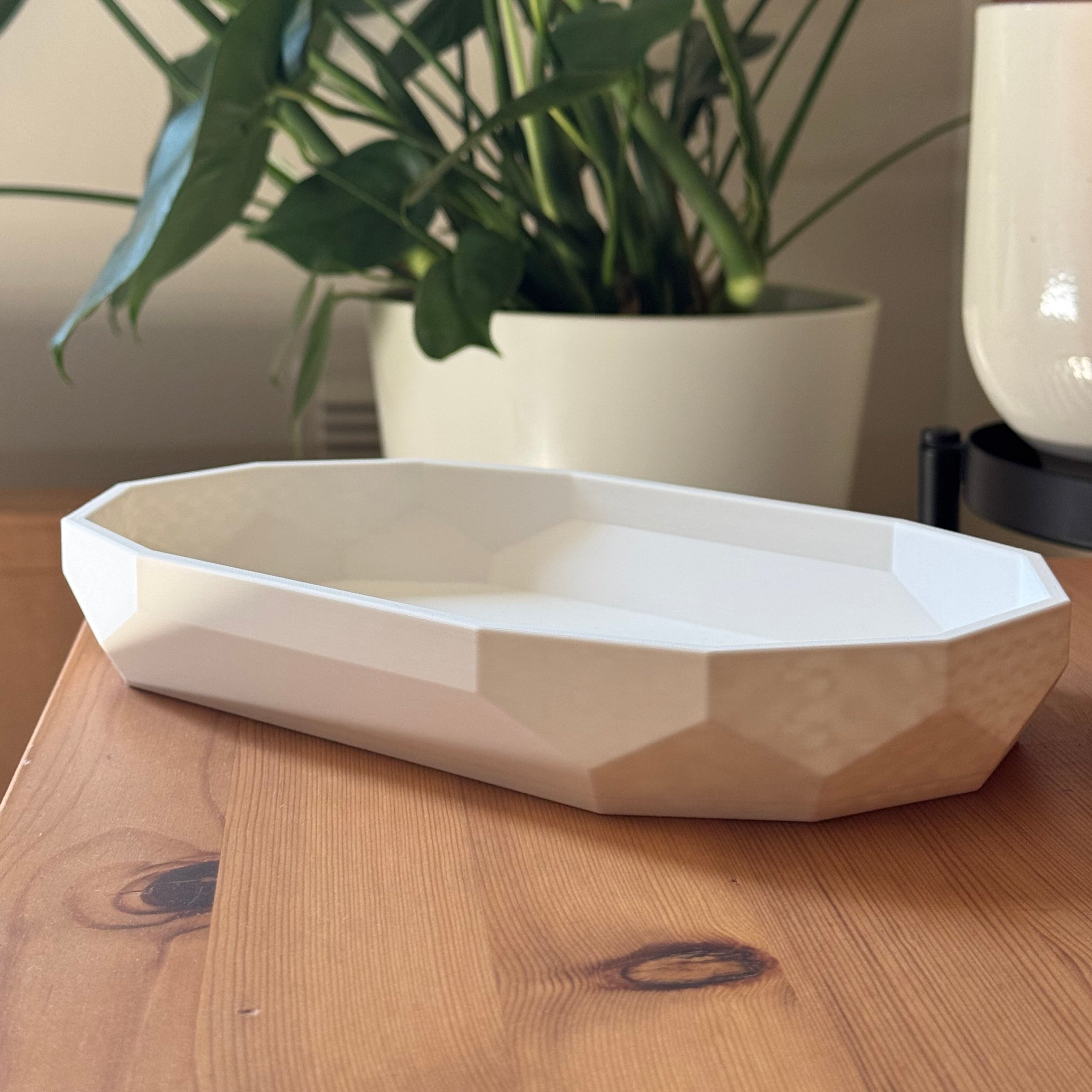 Svuotatasche Geometrico Ovale 24cm – Organizer da Ingresso Scrivania e Comodino | Design Moderno | Disponibile in Più Colori | Chioda Toscana