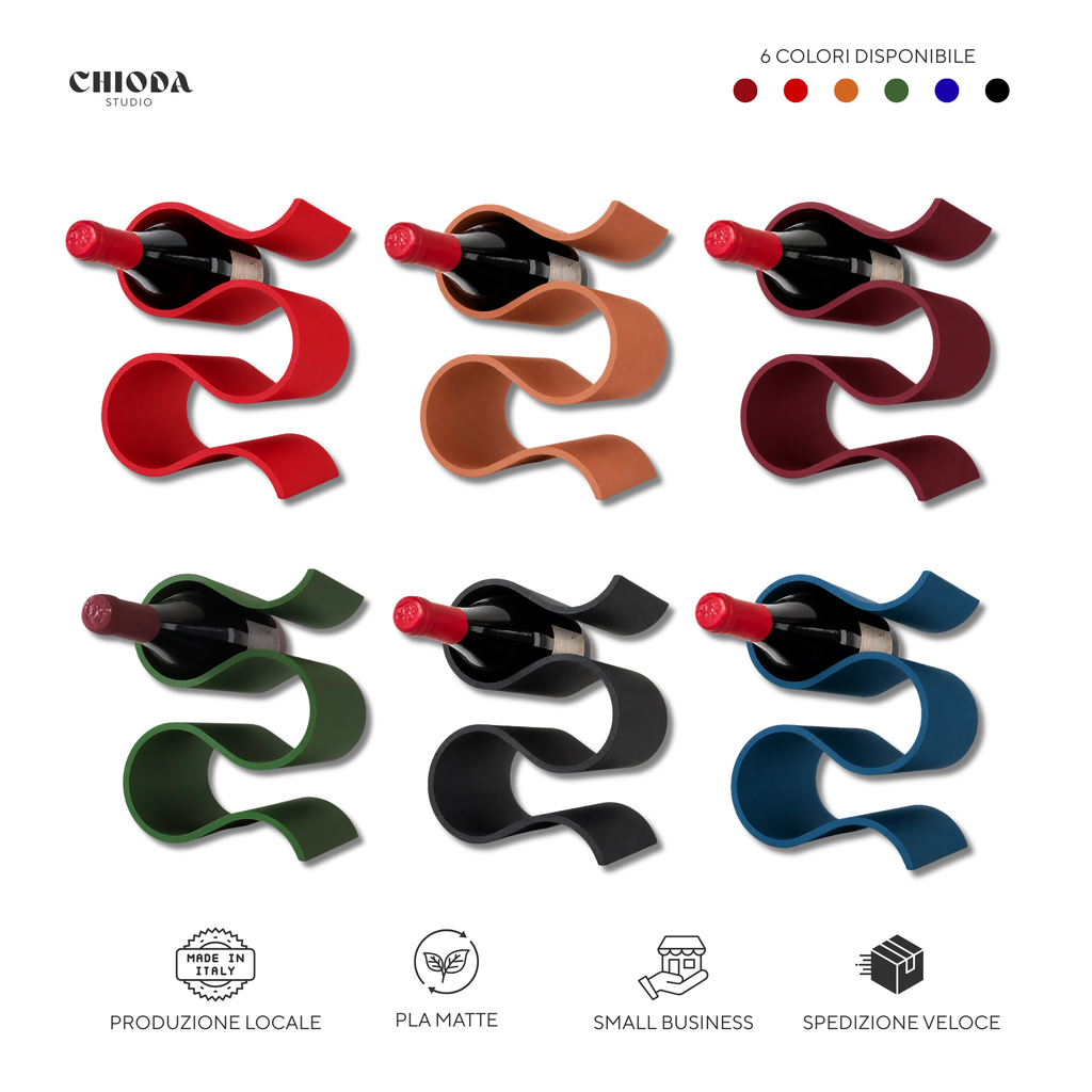 Porta Bottiglie Vino Design Moderno | Made in Italy | Chioda