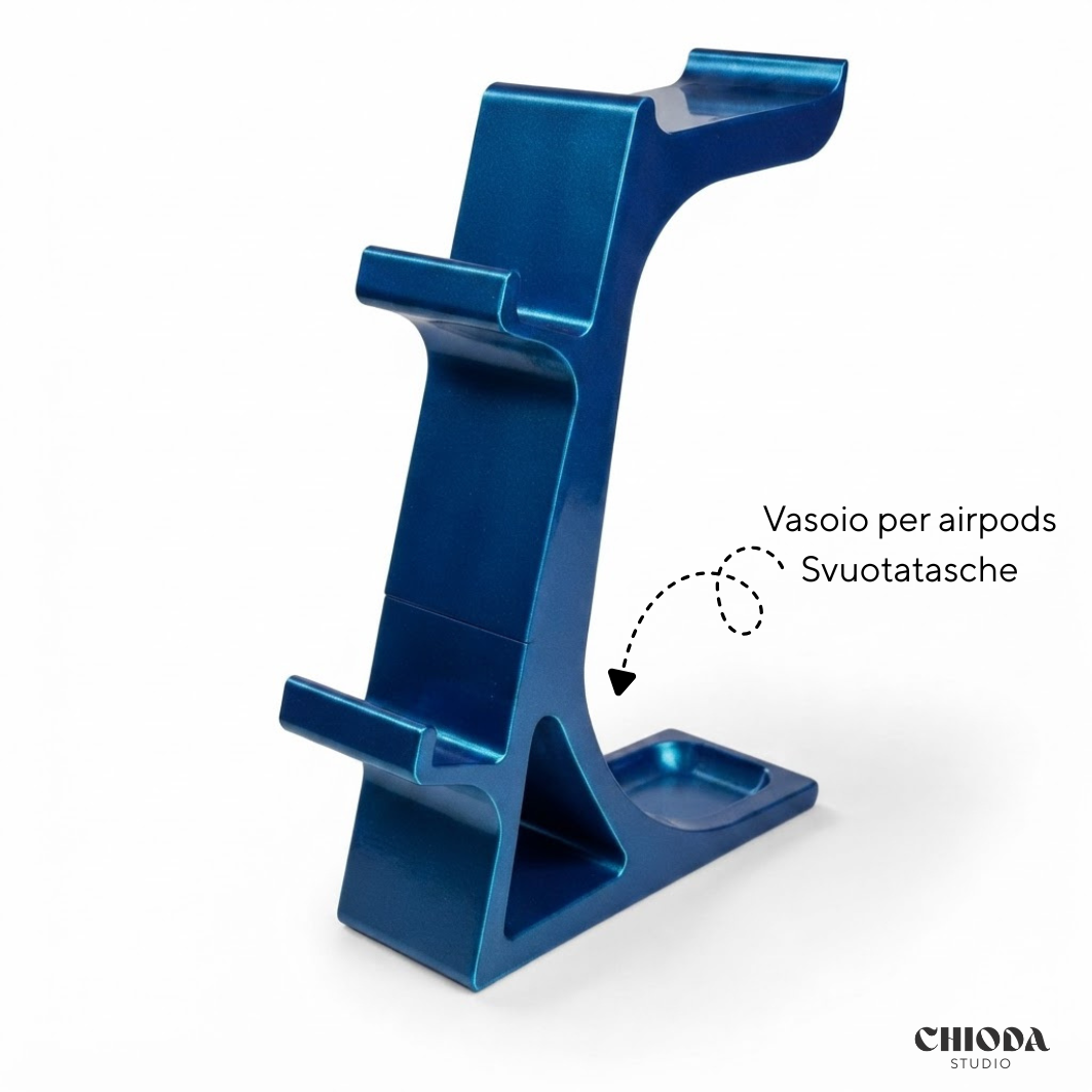 Supporto 2 Controller e Cuffie Design | Chioda.Gaming