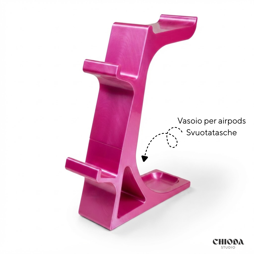 Supporto 2 Controller e Cuffie Design | Chioda.Gaming