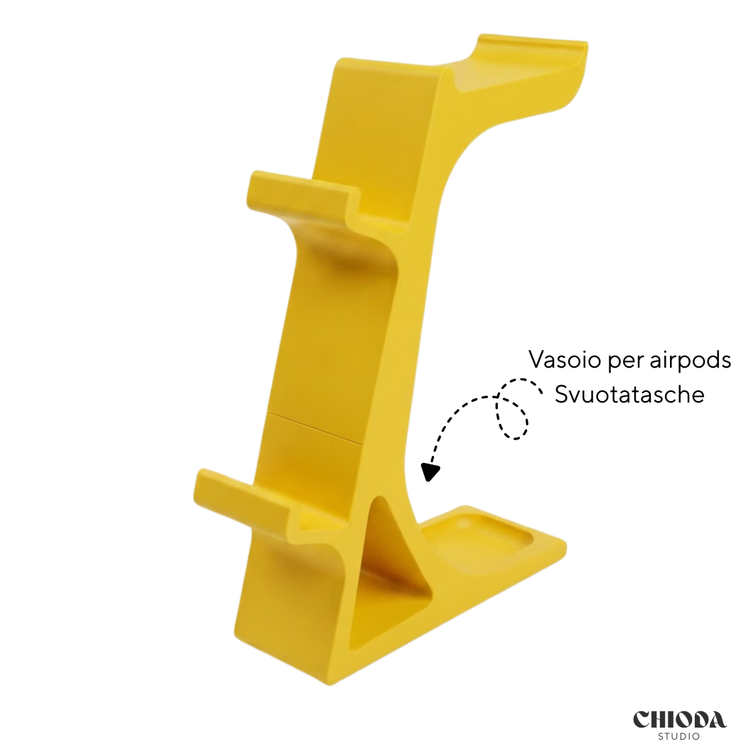 Supporto 2 Controller e Cuffie Design | Chioda.Gaming