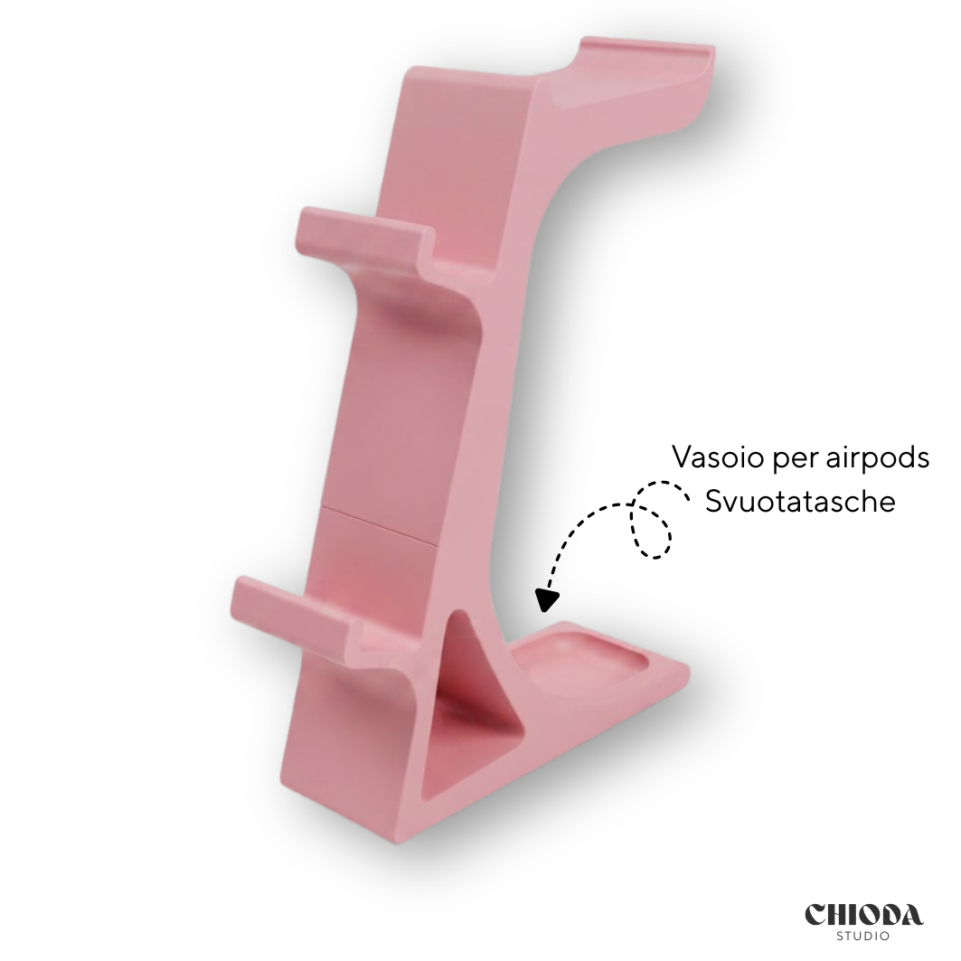 Supporto 2 Controller e Cuffie Design | Chioda.Gaming
