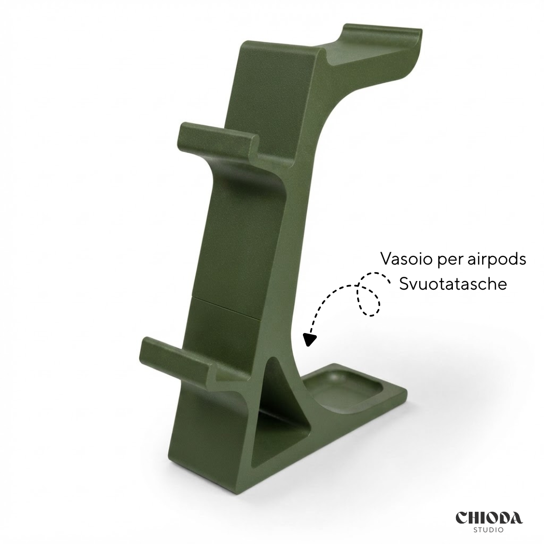 Supporto 2 Controller e Cuffie Design | Chioda.Gaming