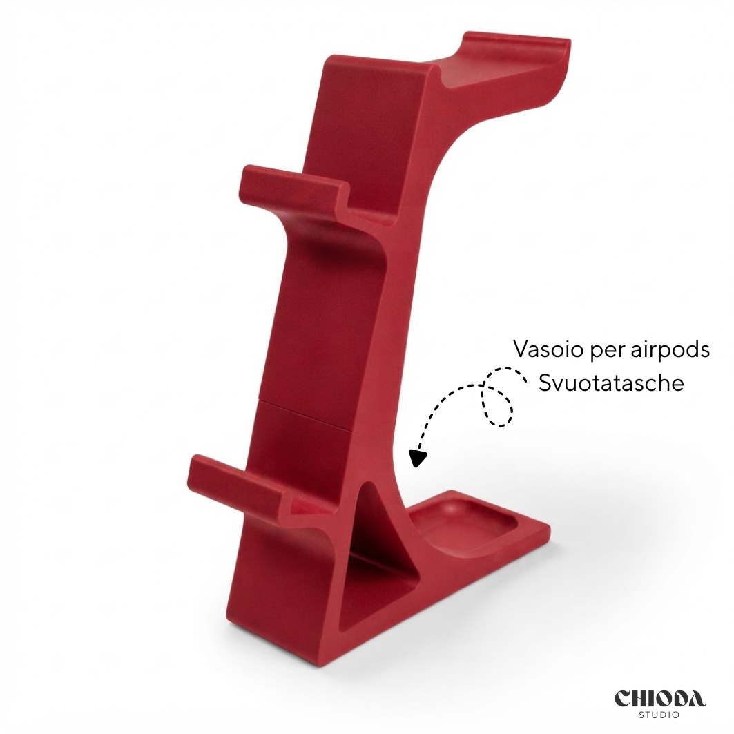 Supporto 2 Controller e Cuffie Design | Chioda.Gaming