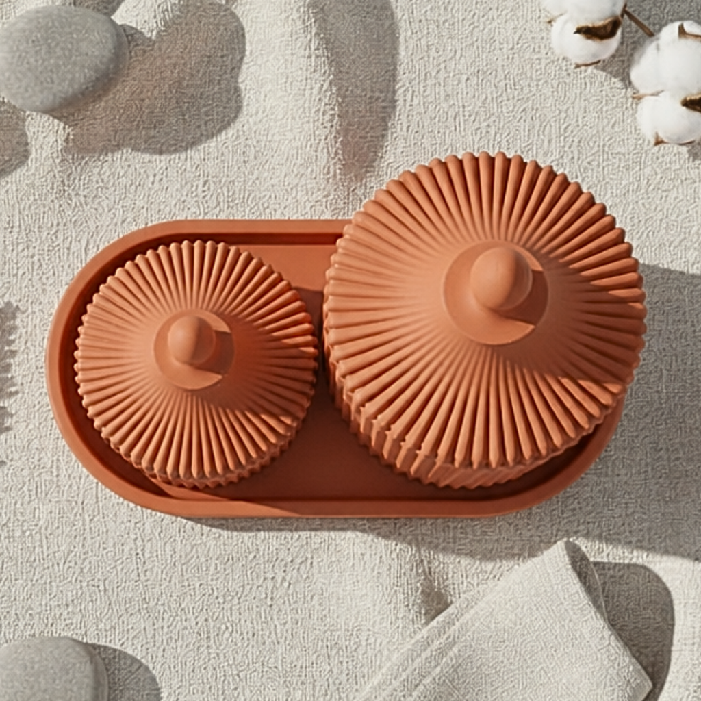 Chioda.ARGILLA Set Bagno 3 Pezzi Design | Made in Italy