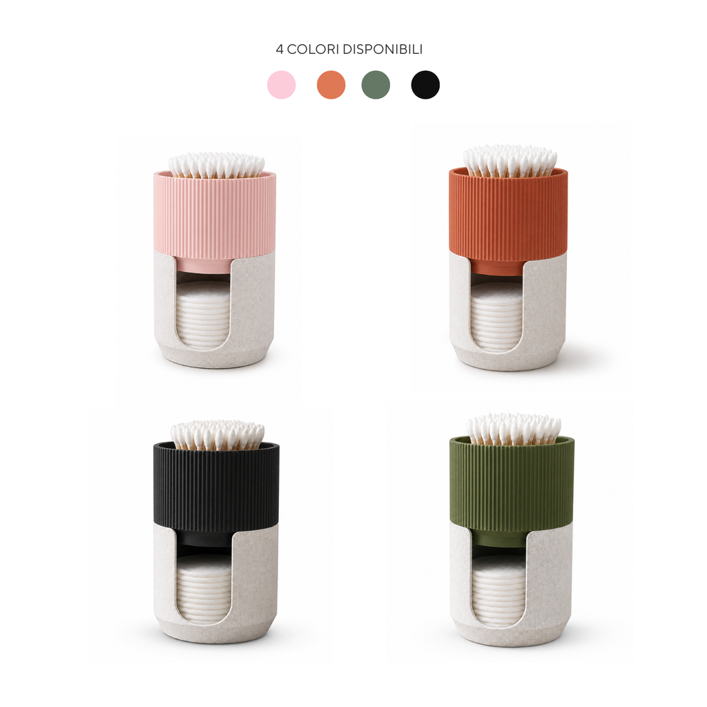 Organizer Cottonfioc Dischetti 2 in 1 Design | Chioda