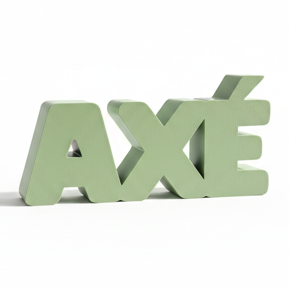Scritta AXÉ Decorativa 3D energia positiva buona fortuna e protezione in casa