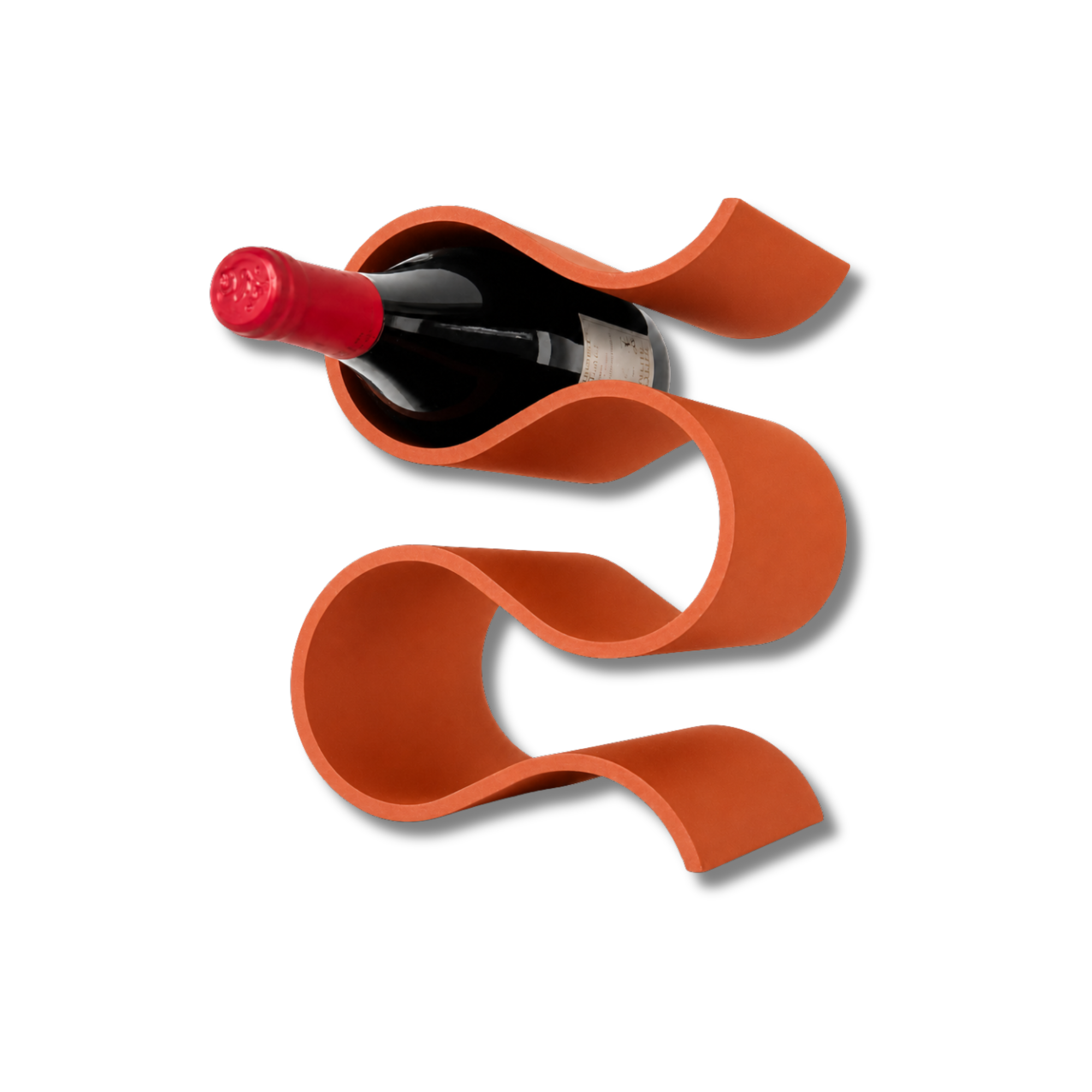 Porta Bottiglie Vino Chioda Design Curve | Fino a 5 Bottiglie