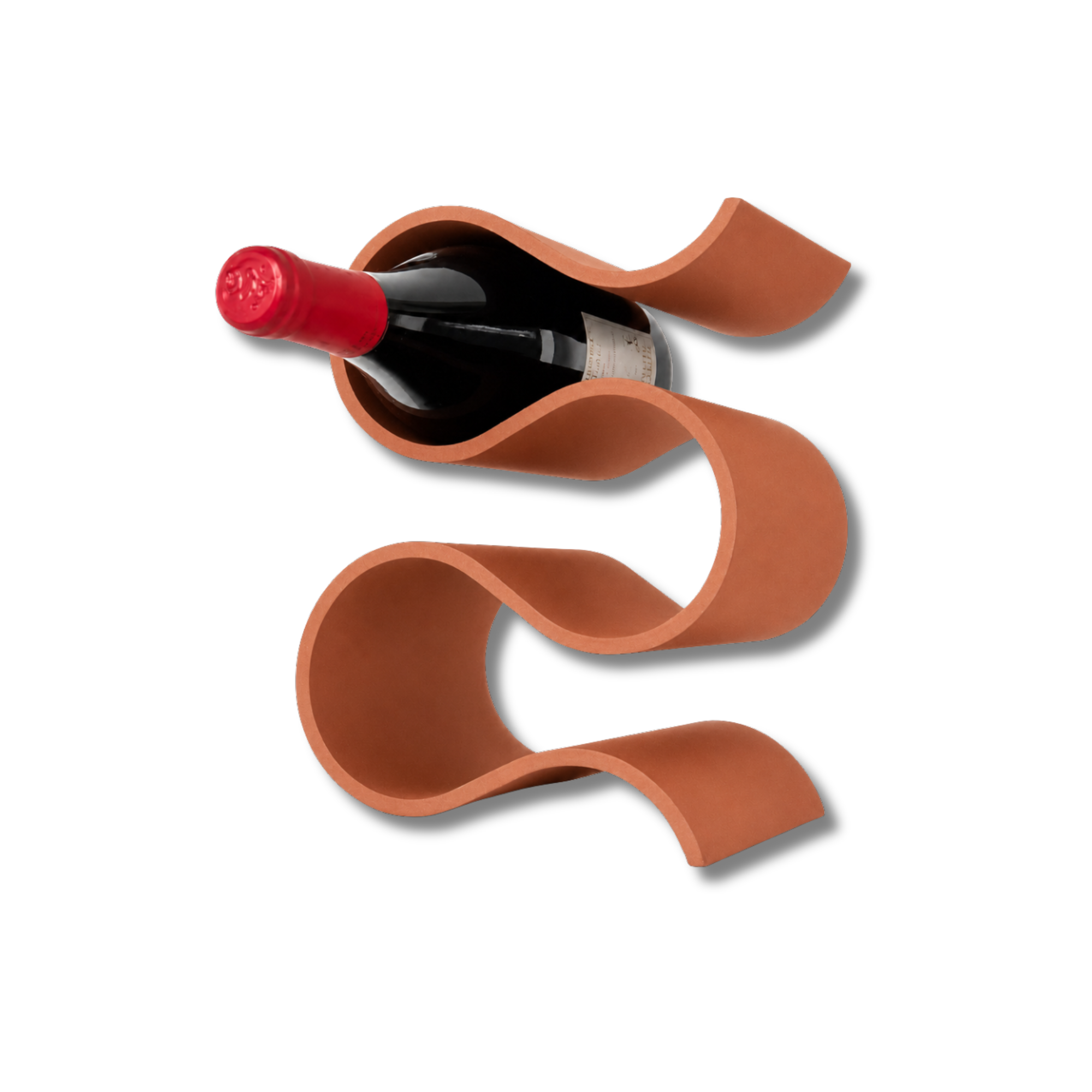 Porta Bottiglie Vino Chioda Design Curve | Fino a 5 Bottiglie
